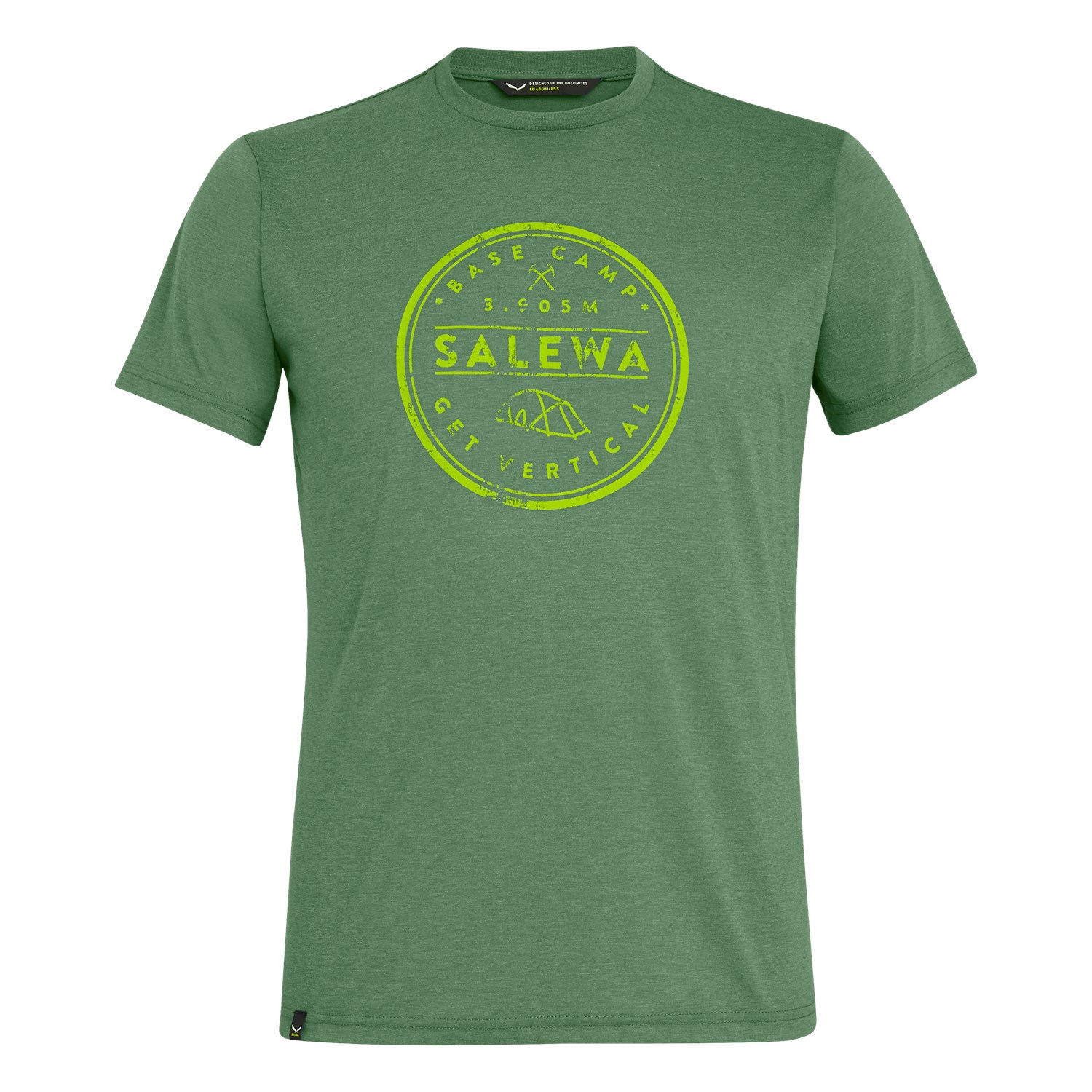 Camisetas Hombre Chile - Salewa Base Camp Drirelease® - Verde - YZXD-58619